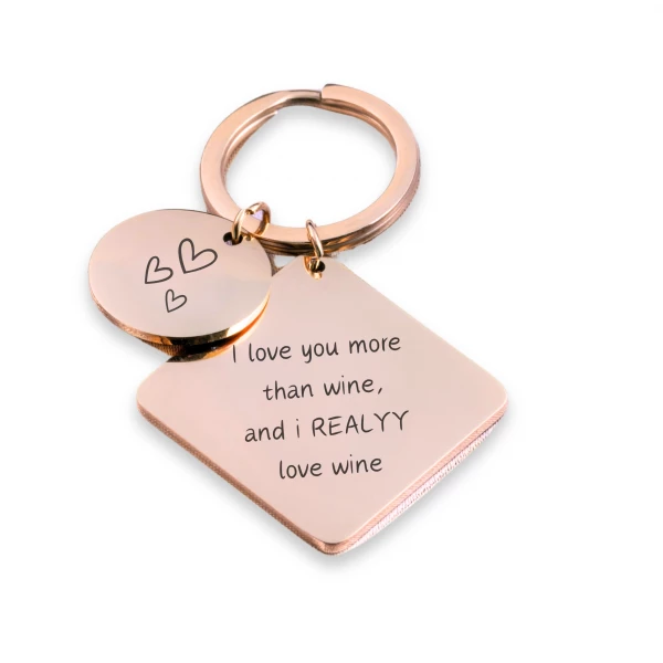 Chaveiro com TEXTO  - Rose