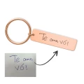 Chaveiro Alongado com TEXTO - Rose